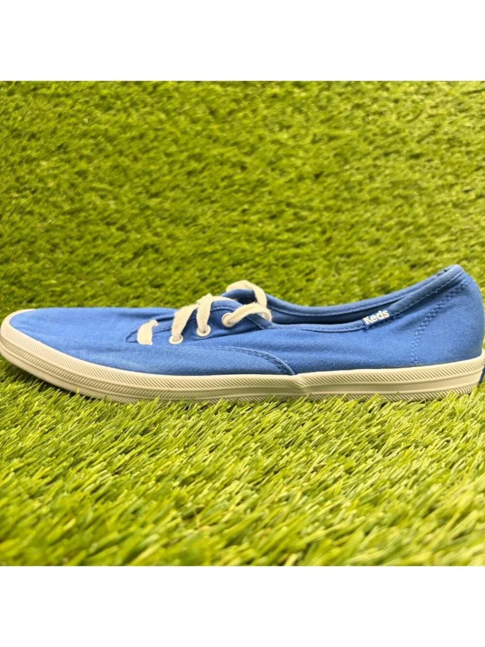Keds Champion Womens Size 10 Blue White Athletic Skateboard Shoes Sneakers